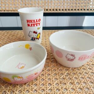 Hello Kitty Ceramic Dish Set